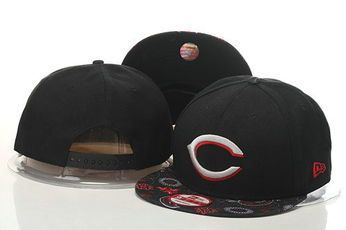 Cincinnati Reds Snapback Black Hat GS 0620